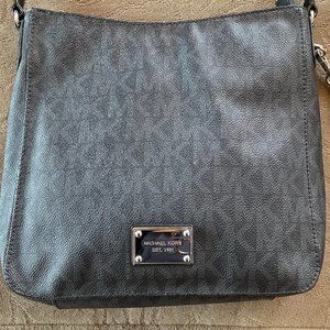 Michael Kors Black Leather Crossbody / Shoulder Bag